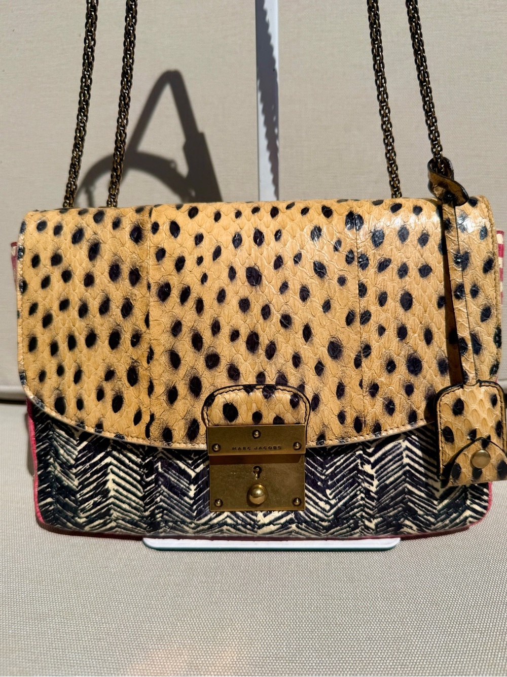 Marc Jacobs Rare Runway Fall 2013 Mini Polly Crossbody Python Elaphe Bag - Picture 5 of 16
